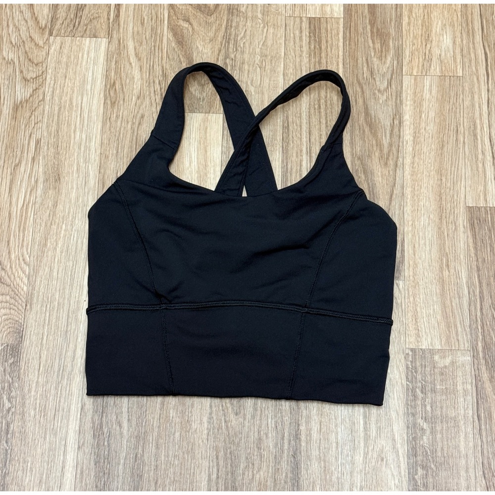 Lululemon Sports Bra Long Line Black Size 6